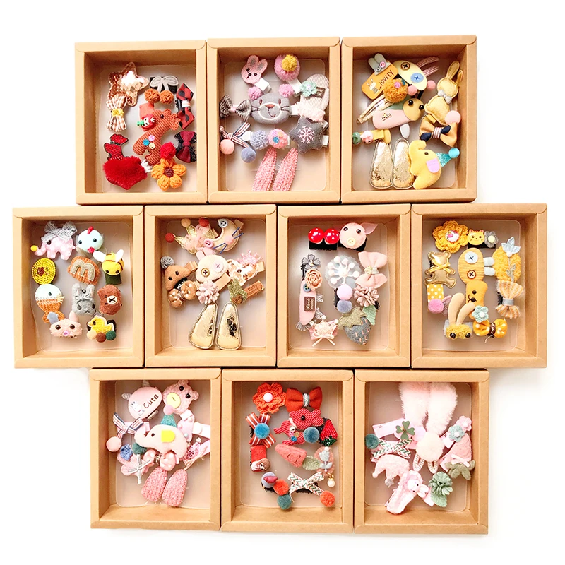 

10pcs baby hairclip cartoon hair accessories headband girl kid cute hairpin