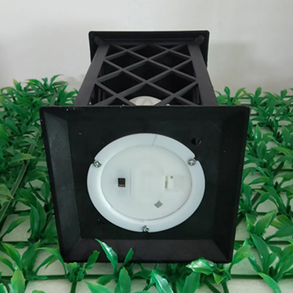 

LED Light Electronic Table Black Garden Solar Powered Hanging Traditional Easy Install Candle Lantern Decor Safe Flickering Gift