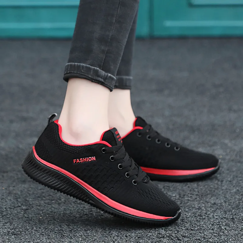 

2019 Ins Sneakers Women Black Shoes Women Flats Fashion Sneakers Women Casual Shoes Breathable Big Size 42 YX979