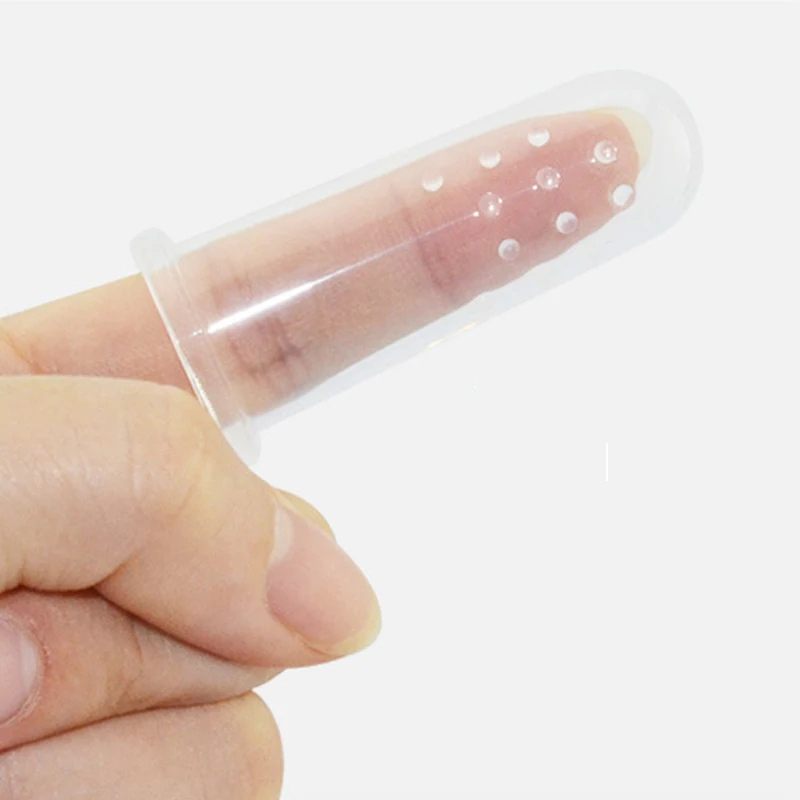 Baby Kids Silicone Finger Toothbrush Gum Brush Infant Deciduous Tooth Brush With Clear Massage Escova De Dente Infantil