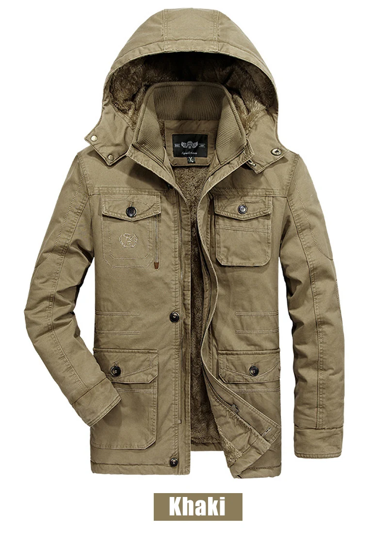 Зимняя мужская куртка размера плюс L-6XL, 7XL, 8XL, утепленная флисом, хлопок, меховая Мужская парка с капюшоном, верхняя одежда, мужские куртки и пальто