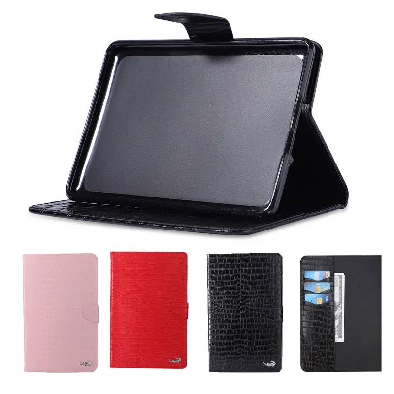 

Crocodile Pattern PU Leather Case For iPad air 1 2 ipad 5 6 Smart cover for apple ipad 9.7 2017 2018 protective case+Film+Pen