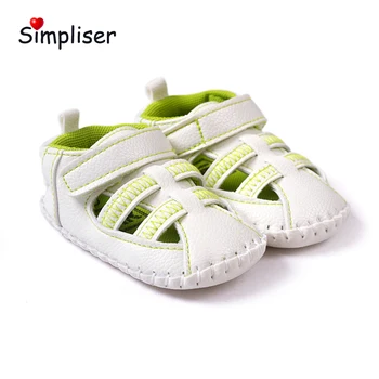 

Super Soft Leather Sandals For Newborn Baby Girls Boys 2018 Toe Protect First Walkers 0-18 Moths Infant Anti-slip Walking Shoes