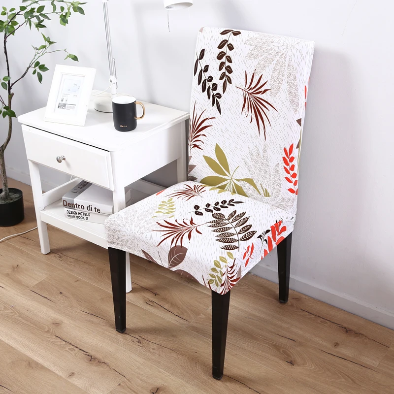 Покрытия для офисных стульев эластичный спандекс для столовой полностью завернутые Чехлы для свадебных банкетных стульев - Цвет: color 19