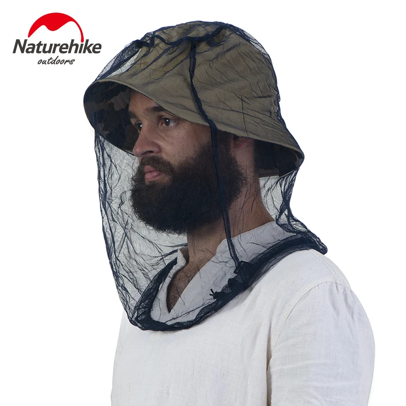 

NatureHike fishing caps Mosquitoes Head Helmet Net mesh Insect Resistant Mask Head Net Outdoor Sports Anti Mosquito Camping hat