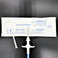 1,4*8 10 шт/партия FDX-B ISO11784/785 RFID Id инжектор ПЭТ стеклянная бирка микрочип шприц для животных Свинья Корова Крупный рогатый скот лошадь собака рыба