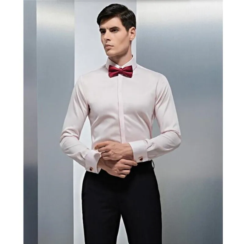 handsome men shirt comfortable groom wedding shirt custom made white soft formal shirt business
