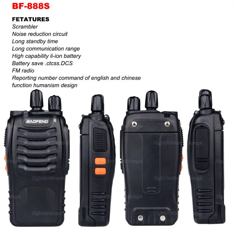 Baofeng BF-888S Walkie Talkie 5W Handheld Pofung bf 888s UHF 5W 400-470MHz 16CH Two Way Portable CB Radio (20)