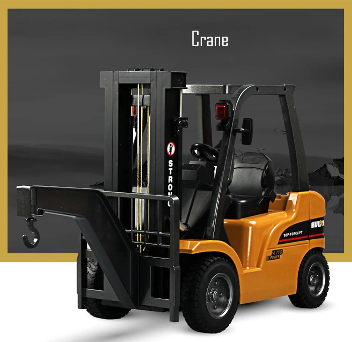 HuiNa Toys RC Car Forklift Truck 8 Channel 2.4G 110 RC Excavator C (1 (1)
