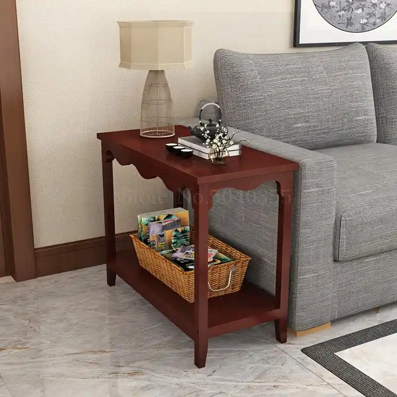 Solid Wood Sofa Cabinet Side Cabinet Corner Cabinet Side Corner Living Room Storage Locker Coffee Table Bedside Corner Table Aliexpress