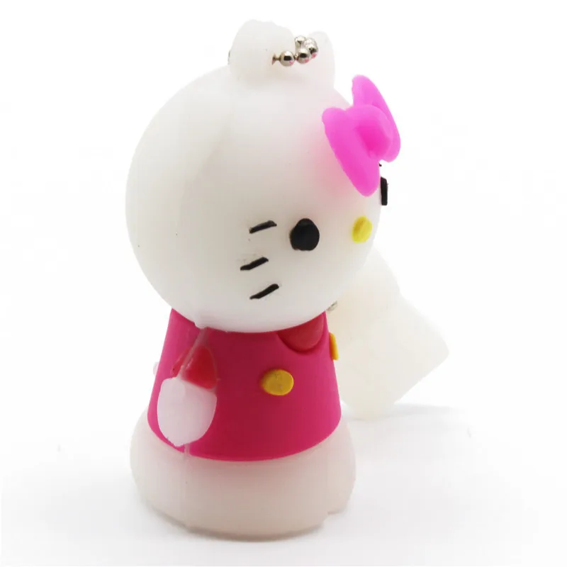 JASTER милый hello kitty USB флеш-накопитель 8 ГБ 16 ГБ 32 ГБ 64 ГБ 4 ГБ Флешка USB 2,0 U диск - Цвет: Pink