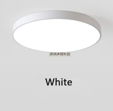 Современный светодиодный потолочный светильник для гостиной, спальни, светильник для коридора, балкона, светодиодный потолочный светильник для кухни, потолочный светильник с поверхностным креплением - Цвет корпуса: White