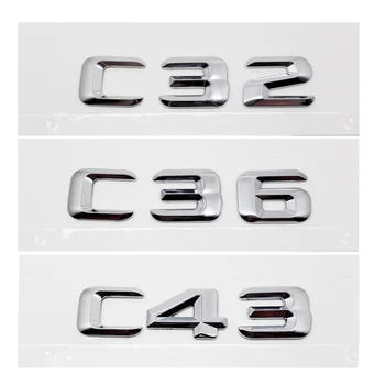 

For Mercedes Benz C-Class AMG 190E W201 W202 W203 W204 W205 C32 C36 C43 Trunk Rear Emblem Badge Chrome Letters