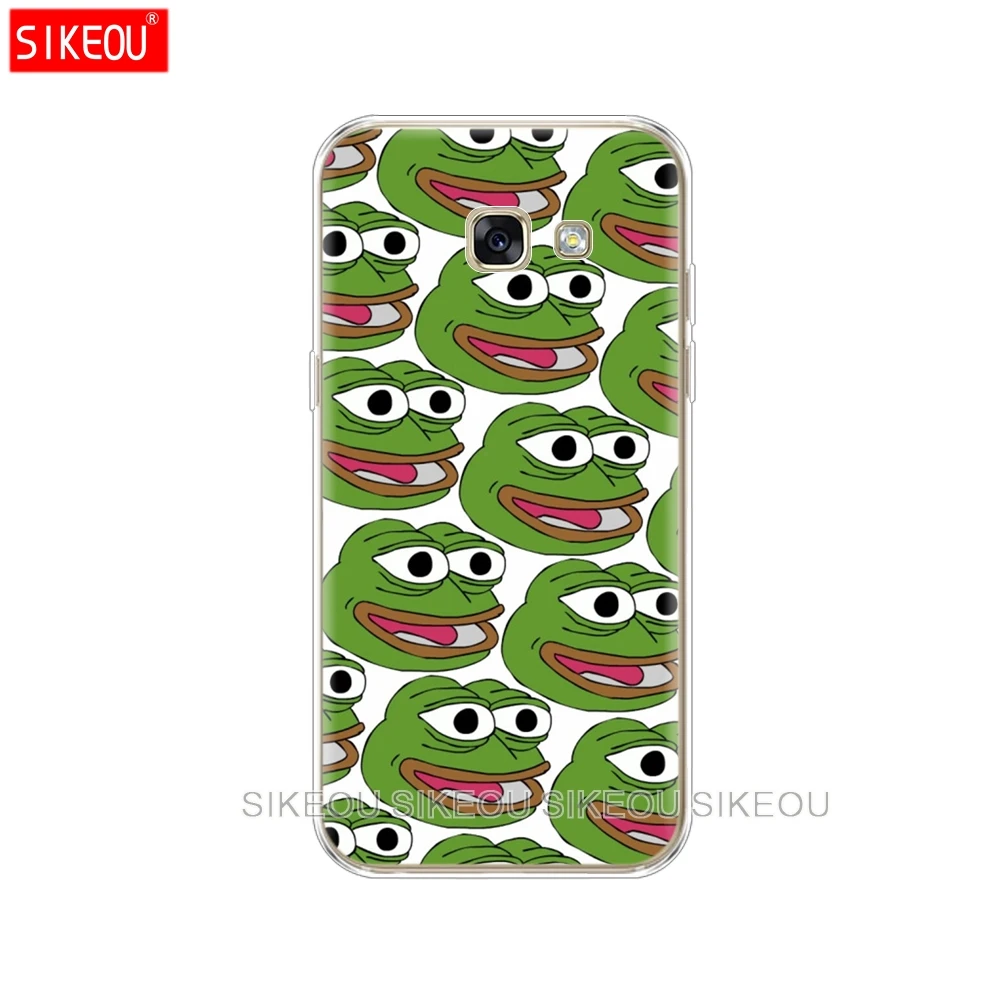 Силиконовый чехол для телефона Samsung Galaxy A8 2018 A3 A310 A5 A510 A7 2016 2017 интернет Meme Smug Frog