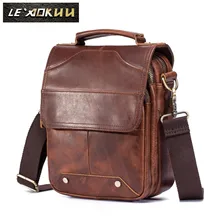 Quality Original Leather Male Casual font b Shoulder b font Messenger font b bag b font