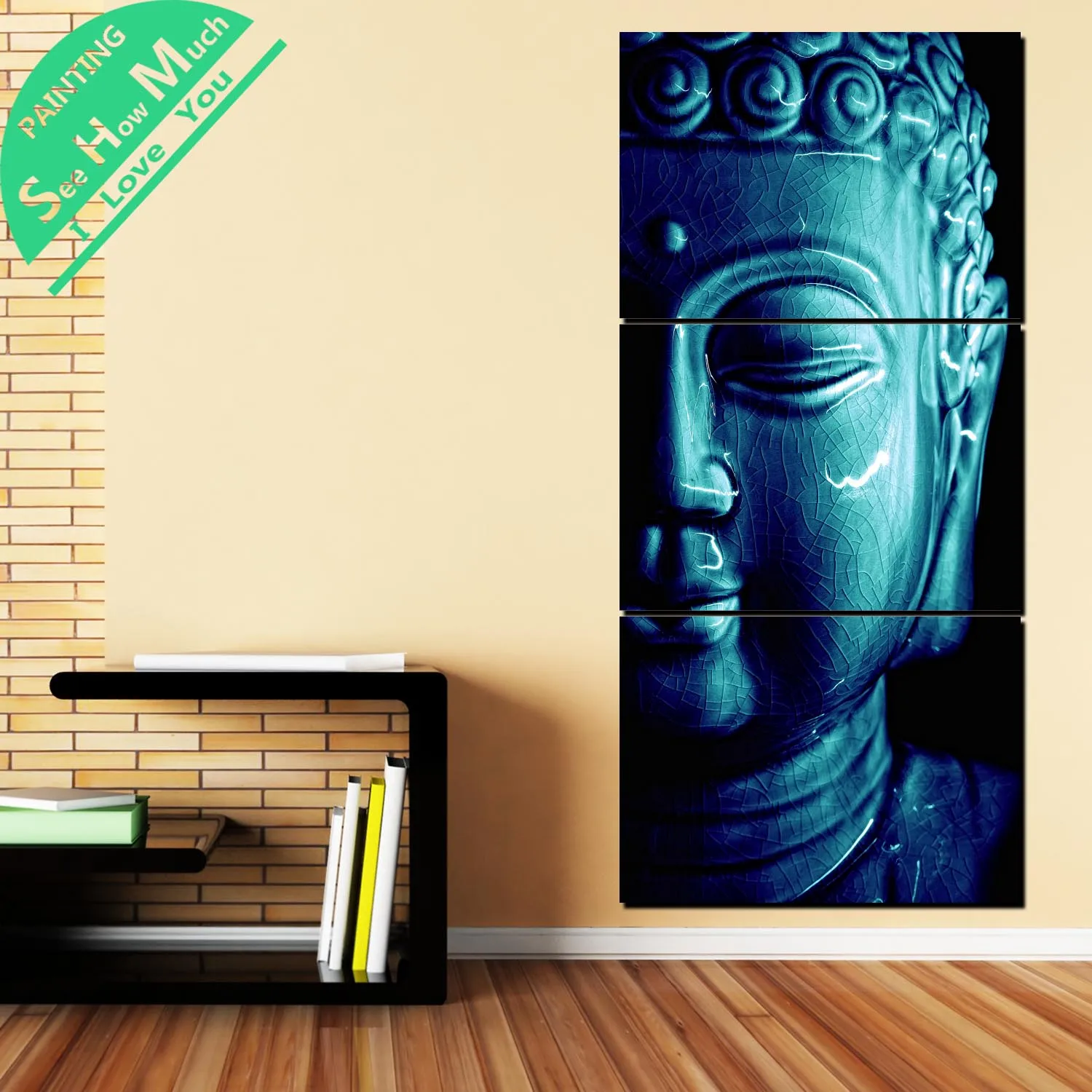 дешево! 3 Шт. Состояние Будды Изображение HD Печатные Холст Картины Wall Art Pictures для Украшения Дома