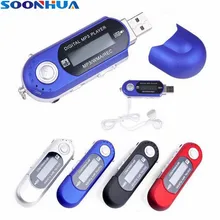 SOONHUA Портативный USB Mp3 плеер с ЖК-экраном FM радио Поддержка 32 Гб TF карта многофункциональный автомобильный USB MP3 мини цифровой музыкальный плеер