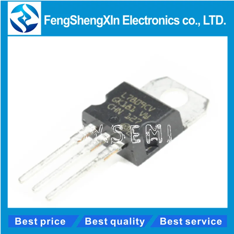 10pcs/lot New L7809CV TO-220 MC7809 LM7809 L7809 KA7809 Voltage Regulator | Электронные компоненты и