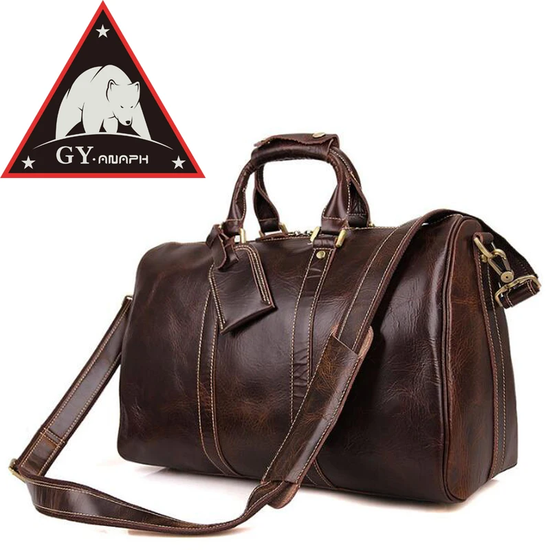 Italian Leather Men's Duffle Bag