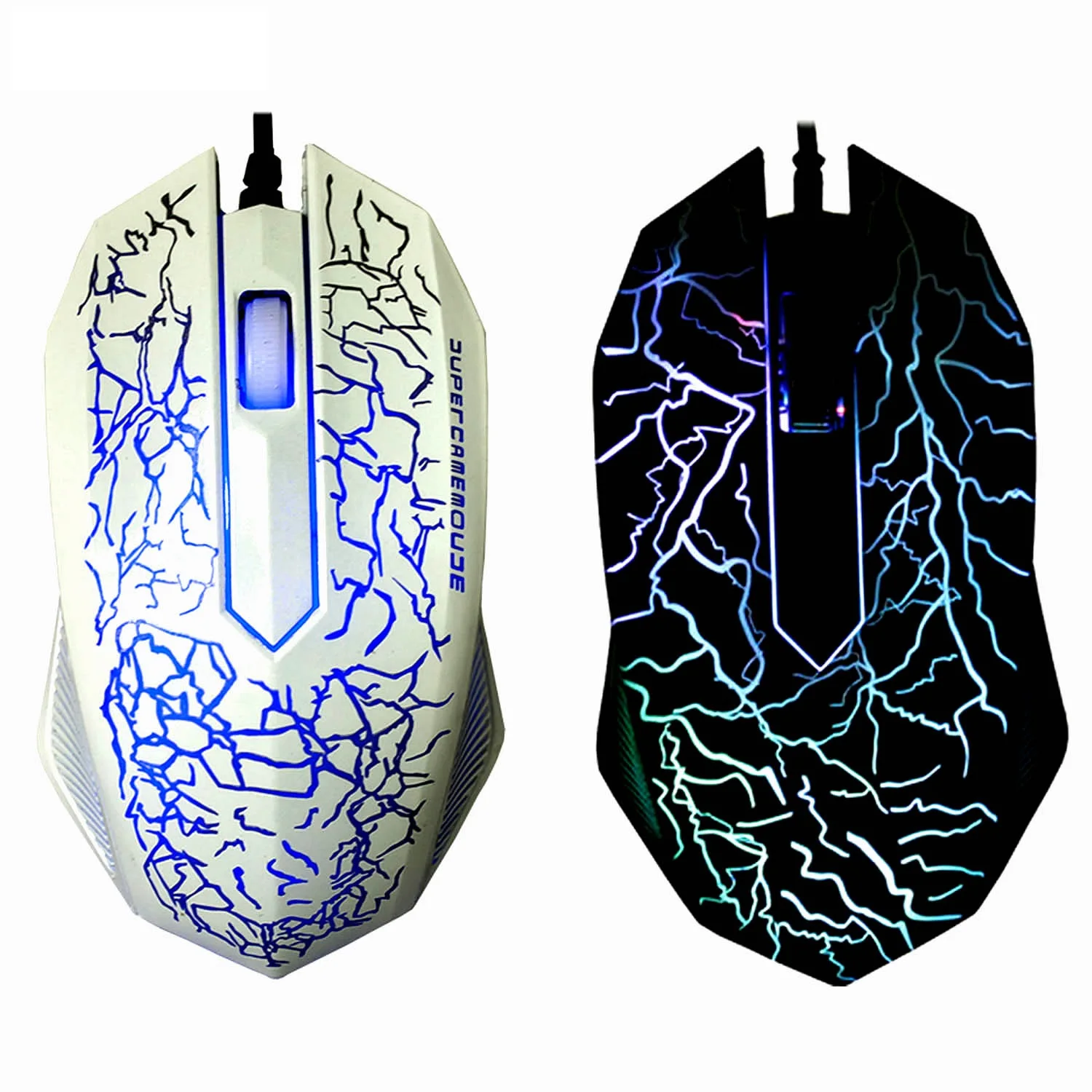 Vococal игровая Проводная USB оптическая мышь с подсветкой 3 кнопки для ПК настольного