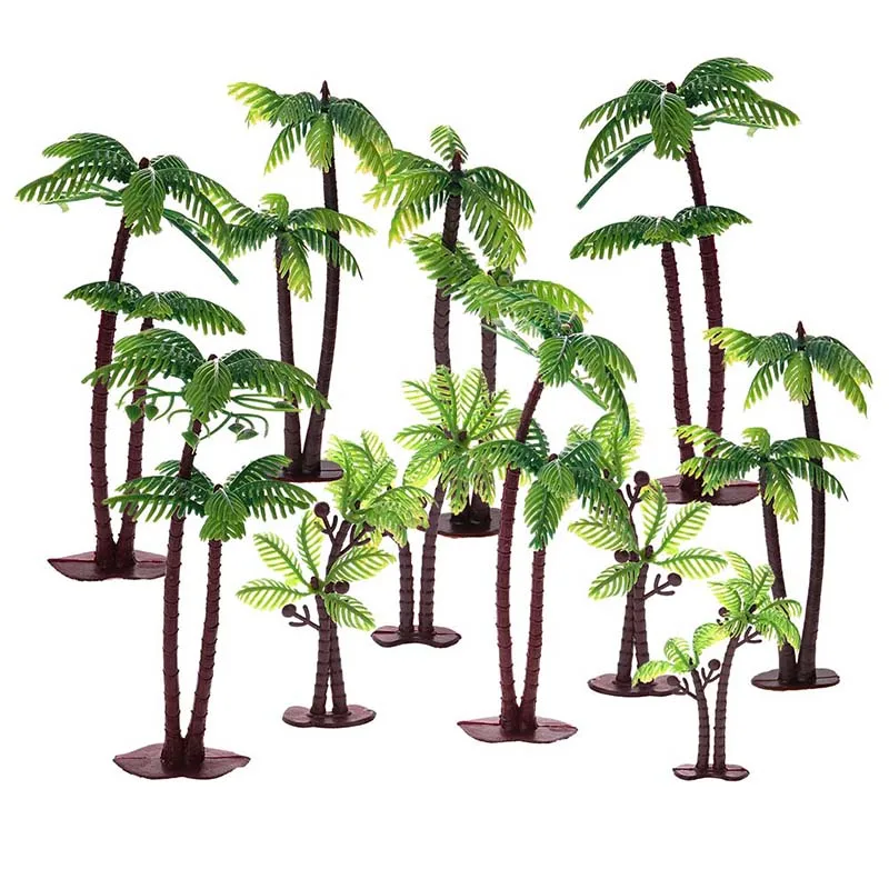 

2pcs/lot Coconut Tree Cake Topper Decorating Tools Birthday Wedding Cake Decoration Baby Shower Kids Birthday Party Supplies