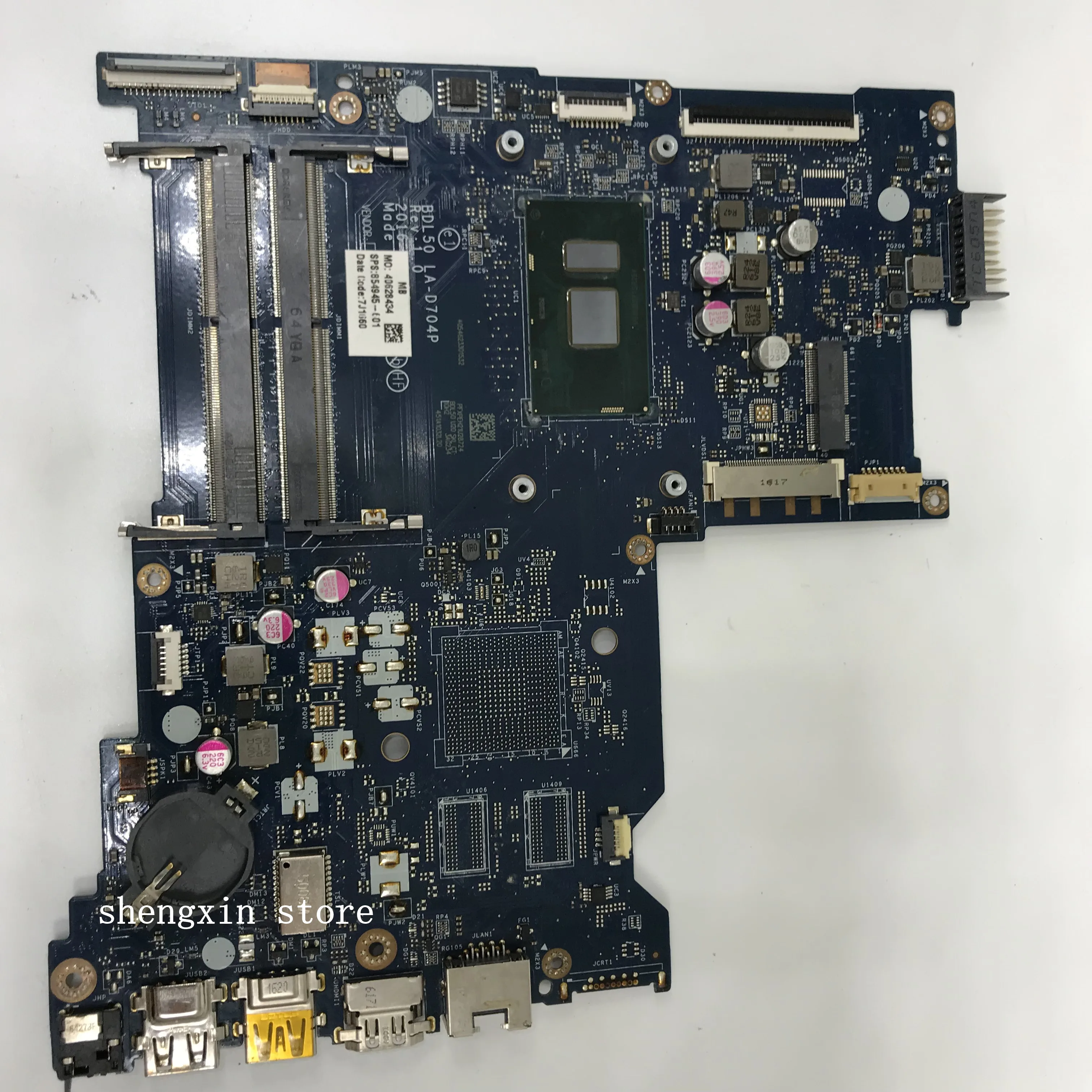 BDL50 LA-D704P 854945-601 854945-001 для ноутбука HP 15-AY 250 G5 250-G5 материнская плата SR2EY i5-6200U MIAN |
