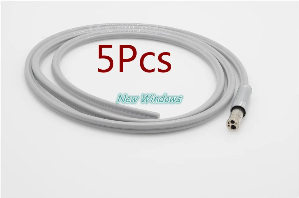 

5Pcs Dental Handpiece Tube 4-hole Composite Pipe with connector