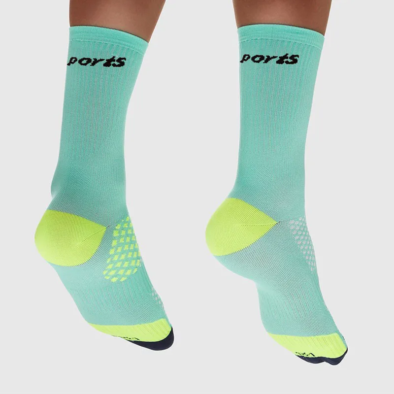 DH спортивные носки для велоспорта, мужские уличные носки для бега, велосипедные носки, качественные Компрессионные носки для езды на велосипеде,, DH-08 - Цвет: B