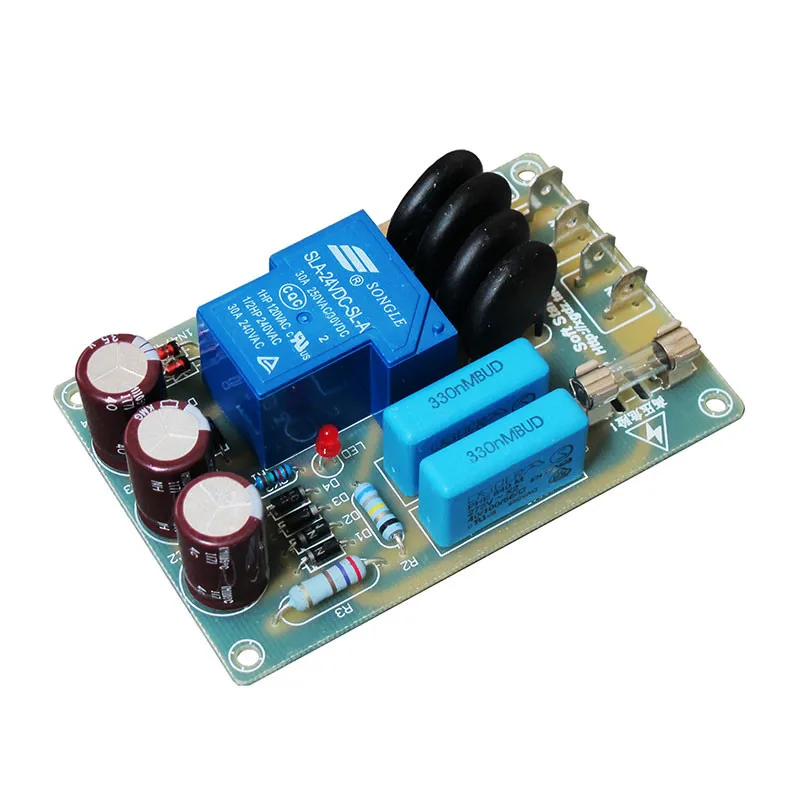 

220V 10A 2000W Audio amplifier high-power soft-start board Sound power to start protection