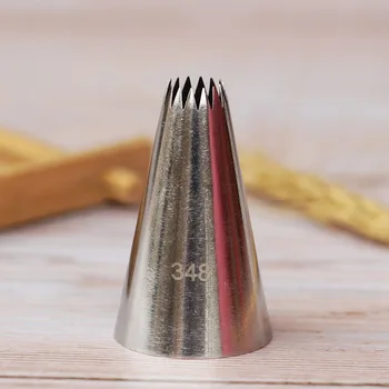 

#348 Piping Nozzle Cream Decorating Open Star Tip Pastry Tips Fondant Cake Decorating Sugarcraft Tool Baking & Pastry Tools
