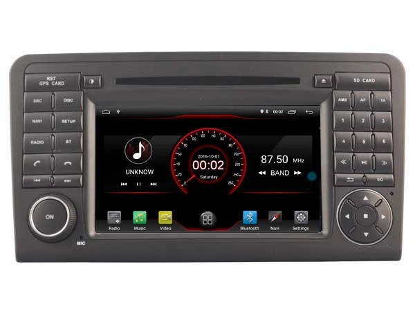 Top Navirider car dvd player multimedia car radio android 8.1 gps for MERCEDES-BENZ ML320/ML 350/ W164GL X164 GL320 with cnabus 4