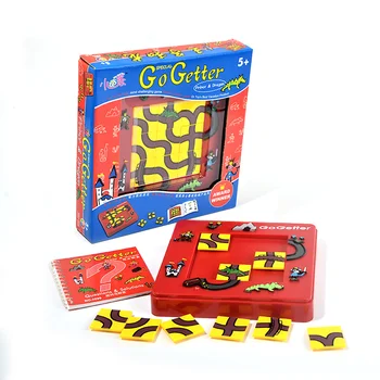 

candice guo! Plastic toy puzzle game go getter price & dragon Intelligence square move logic thinking maze board birthday gift