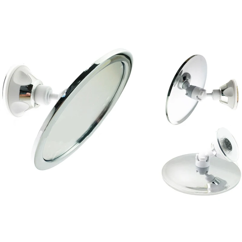 360 Rotating Bathroom Powerful Sucker Bath Mirrors Fogless Bath Shower Mirrors Anti-Fog Make Up Mirror with Shaver Holder