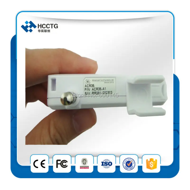 Hecho en China HCC caliente-venta NFC Jack lector de tarjeta de teléfono móvil/lector de tarjeta de crédito. ACR35 - 2
