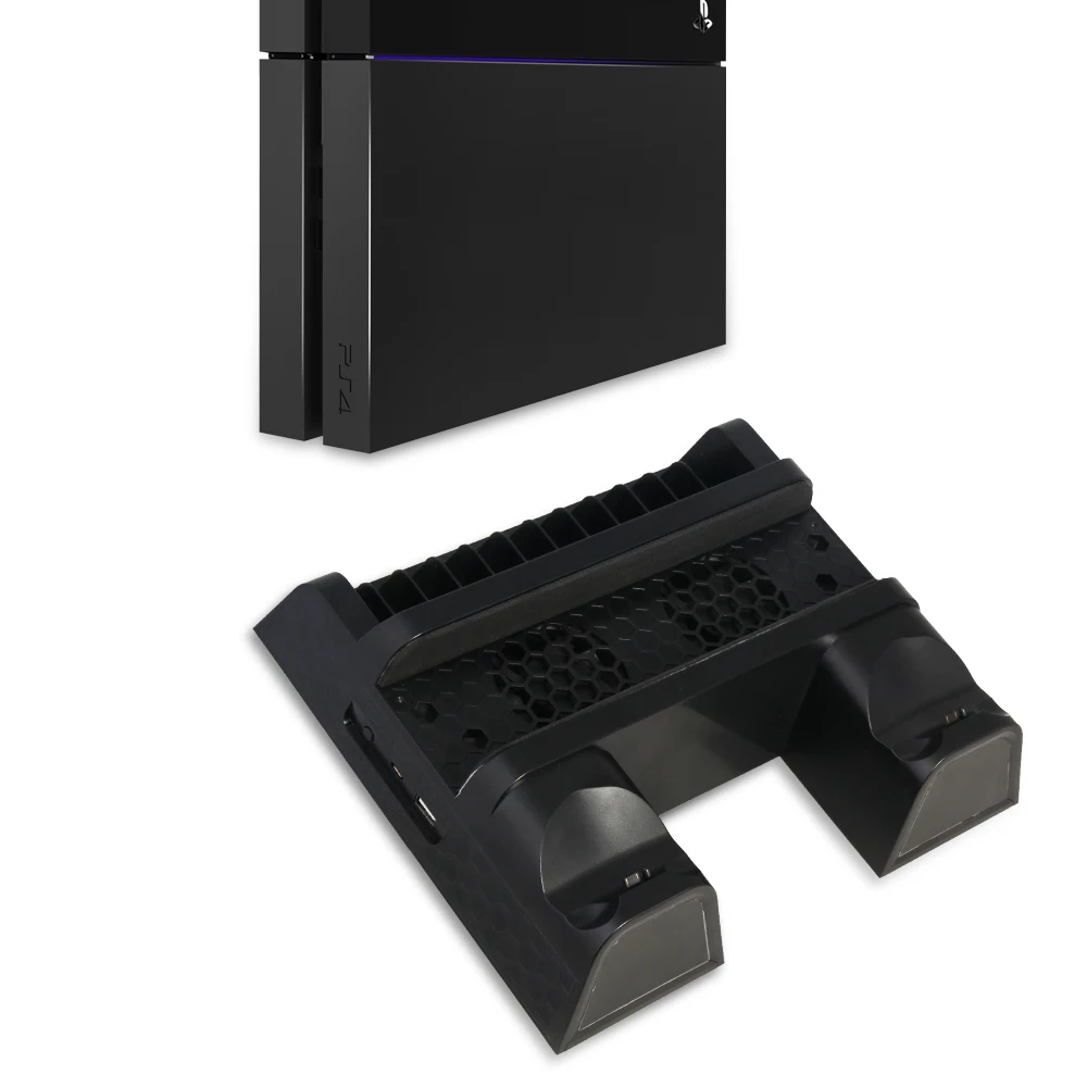 

For PS4/PS4 Slim/Pro Cooler,Multifunctional Vertical Cooling Stand,For PS4 Controller Charger with LED Indicators,Charging Dock