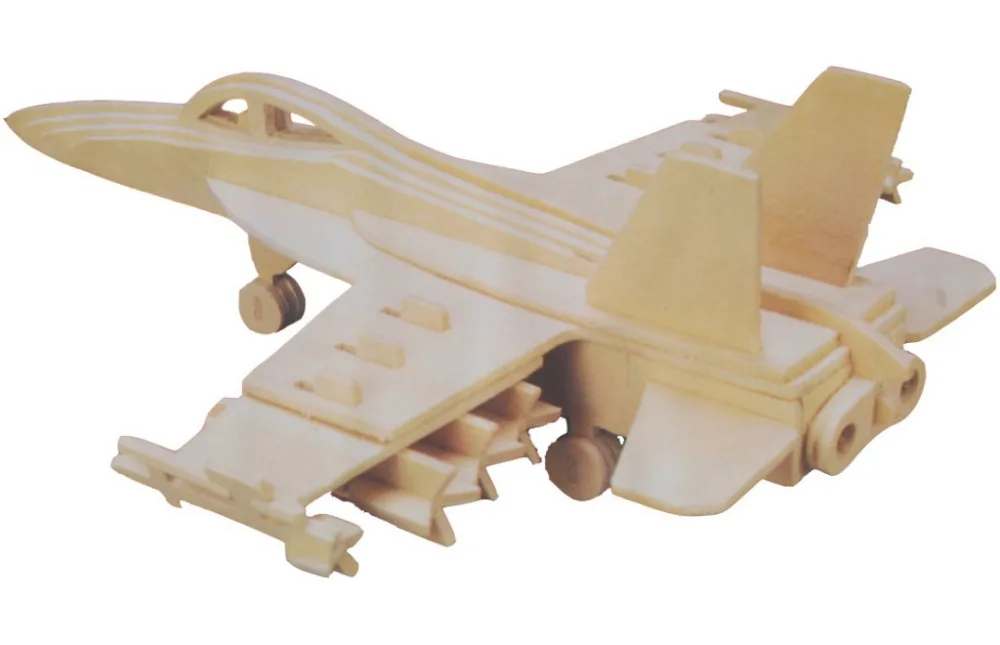 DIY деревянный FA-18, установленный 3D стерео деревянные модели/головоломка DIY деревянные игрушки
