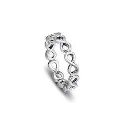 925 пробы 100% серебро бесконечное сияние кольцо DIY ювелирные украшения для женщин подарок PFR086