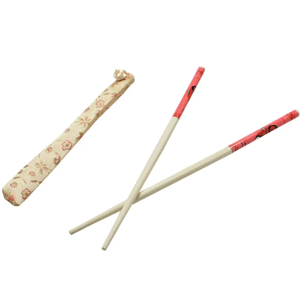 Китайские традиционные Натуральные Бамбуковые классические ручные обернутые палочки для еды винтажная индивидуальная посуда