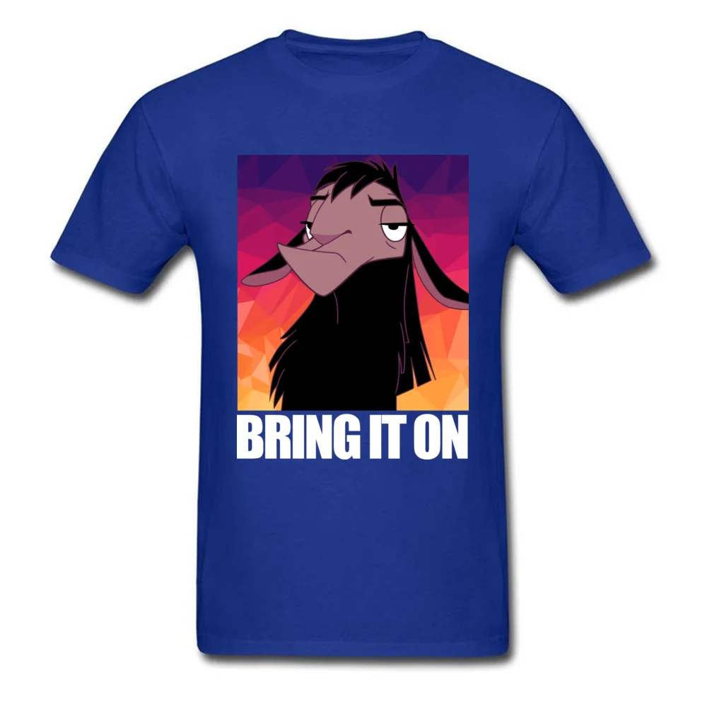 Bring It On Funny Tops Shirts Short Sleeve for Men 100% Cotton Fall O-Neck Top T-shirts Leisure Tops Tees Fashion Bring It On blue
