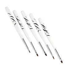 5 шт УФ-гель для дизайна ногтей строитель Лак Живопись Ручка кисти Diy набор украшений