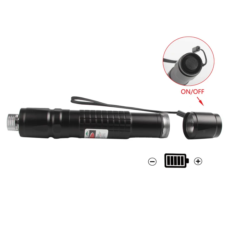 Pure Copper 532nm 1500M Green Laser Pointer Pen With 18650 Battery + Charger +Star Cap RL3-0022-03