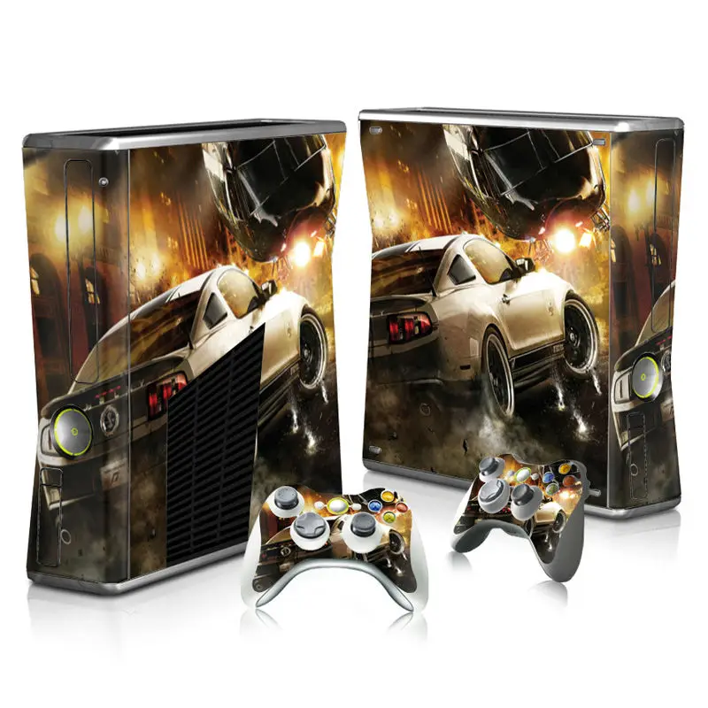

Colorskin  Skin Sticker Protector for Microsoft Xbox 360 Slim and 2 Controller Skins Stickers for XBOX360 SLIM