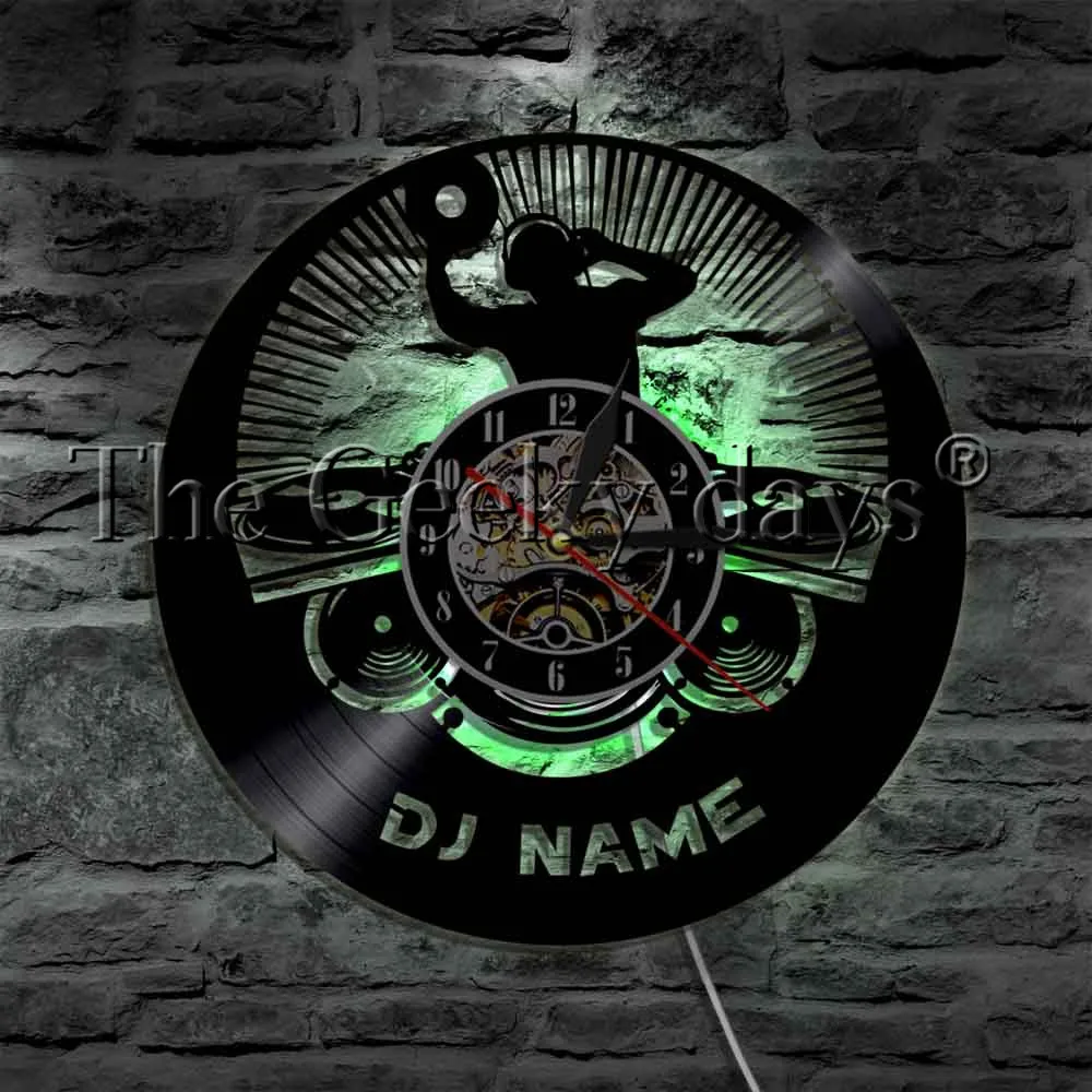 DJ Персонализированные Пользовательское имя современный настенный светильник