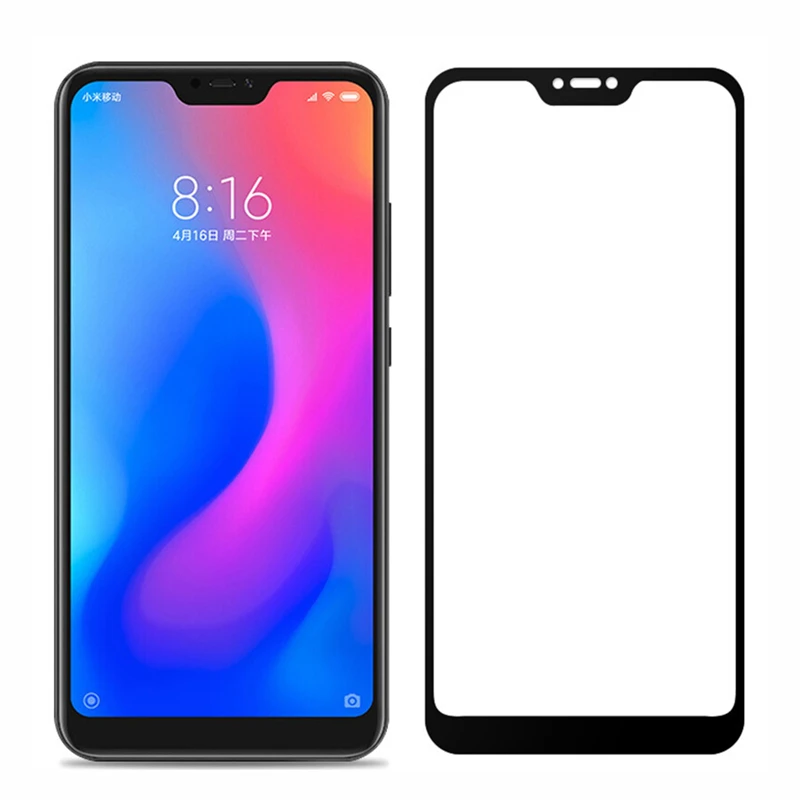Защитное стекло для Xiaomi Mi A2 Lite экрана закаленное Redmi 6 Pro Полное 9H | Мобильные