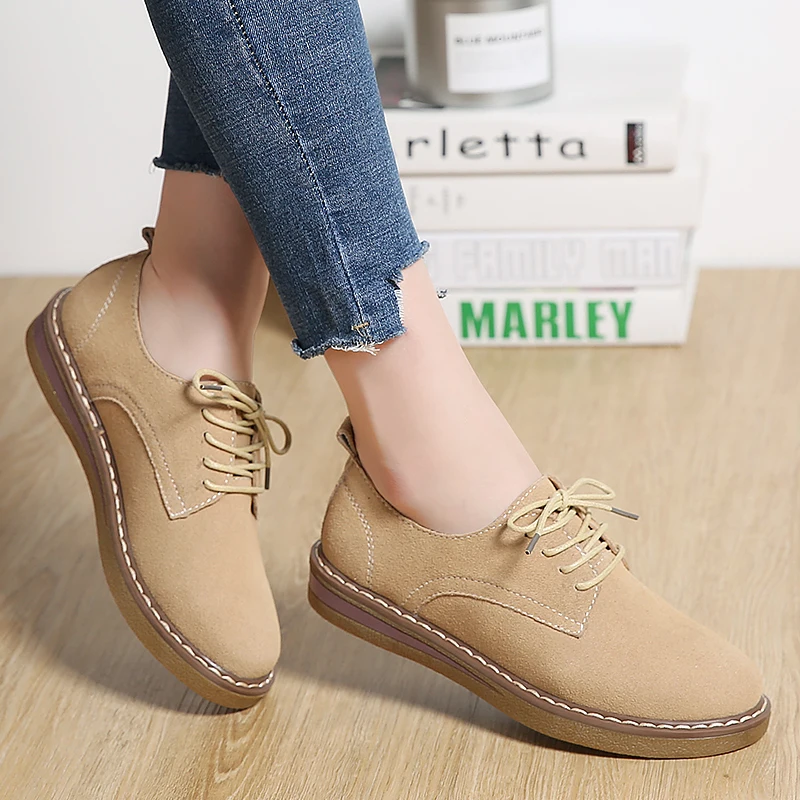 womens suede oxford shoes