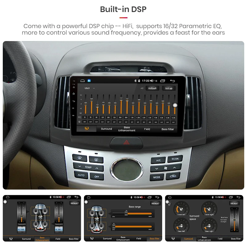 Excellent AWESAFE 4G+64G Android 8.1 CarPlay DSP Car Radio Multimedia Video Player Navigation GPS WiFi 2 din For Hyundai Elantra HD 2010 2 Excellent AWESAFE 4G+64G Android 8.1 CarPlay DSP Car Radio Multimedia Video Player Navigation GPS WiFi 2 din For Hyundai Elantra HD 2010 2