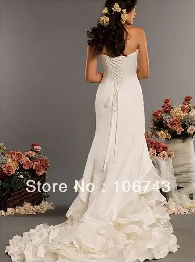 Casamento/, ограниченное количество, новое многослойное платье с оборками,, свадебное платье для невесты, vestido de noiva, длинное свадебное платье с русалочкой, со шнуровкой
