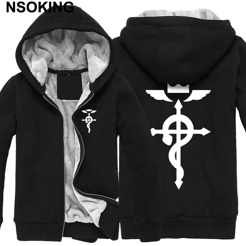 Winter Jackets Anime New Alchemist Elric Edward Coat Hoodie Jeans