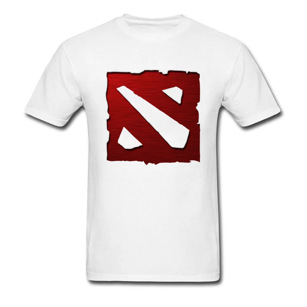 Футболка Dota 2 мужская с принтом символа крутая тенниска из хлопчатобумажной