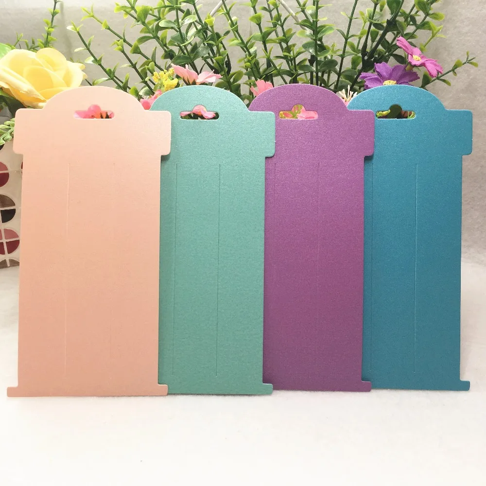 

100 pcs Fashion Jewelry Hairpin Display Paper Cards Hair Packaging Paper Cards Jewelry Hairpin Accessory Cards Tags 16x8cm